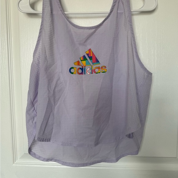 Adidas Pastel Purple Tank with Vibrant Logo - Picture 1 of 6